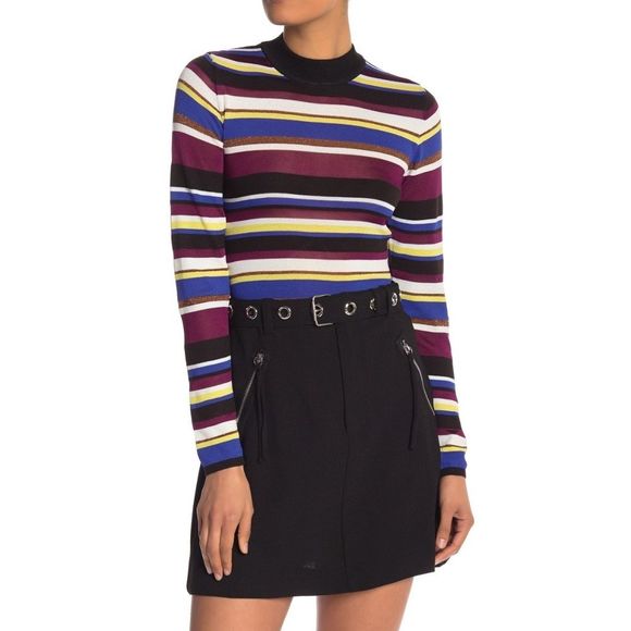 RACHEL Rachel Roy Sweaters - Rachel Roy XXL Victorian Stripe Sweater